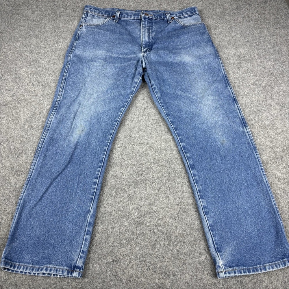 VTG Wrangler Cowboy Cut Jeans Mens 38x30 (Fits 36x28) Western‎ Blue Denim 13MWZ